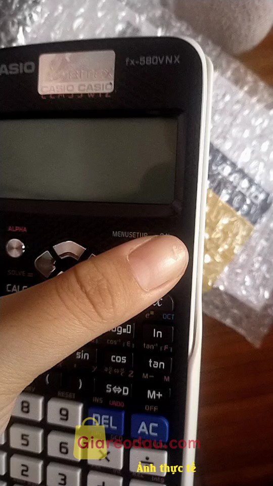 Giảm giá Máy tính Casio FX 580 VNX - 3 màu cá tính. Máy tính cầm nhẹ tay, kbt dùng tốt ko,hàng về đúng hẹn, có phiếu. 