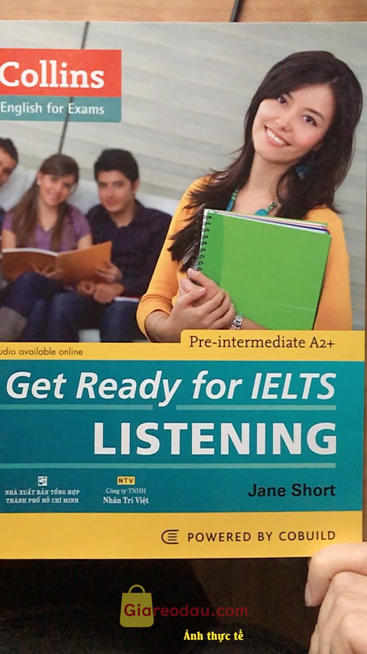 Giảm giá [Mã giảm 24%] Sách Collins Get Ready For Ielts Listening (Pre Intermediate A2+). Shop đóng gói kĩ lắm nha mn, sách ko bị móp méo gì cả. Phù hợp cho. 