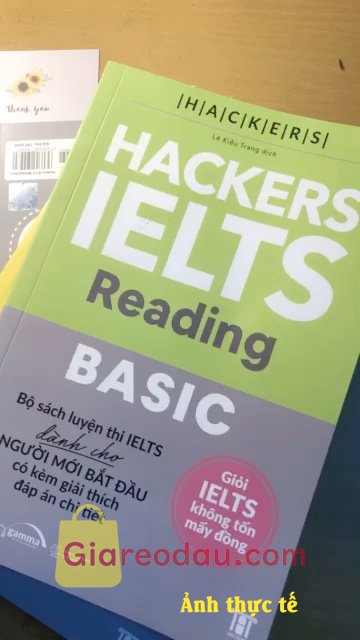 Giảm giá [Mã giảm 20%] Sách Combo: Hacker Ielts Basic: Reading + Listening + Writing + Speaking (4 cuốn). Rất ưng lun mng ưi :3 ship hàng nhanh, shop tư vấn nhiệt tình và đặc. 