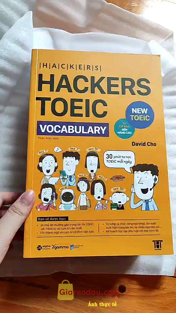 Giảm giá [Mã giảm 25%] Sách > Combo Hackers TOEIC : VOCABULARY + READING + LISTENING Phương Pháp Ôn Luyện Toeic Hiệu Qủa Chỉ 30 Phút Mỗi Ngày. Giao hàng nhanh, shop đóng gói hàng kĩ càng. Sách in đẹp, giao hàng nhanh. 