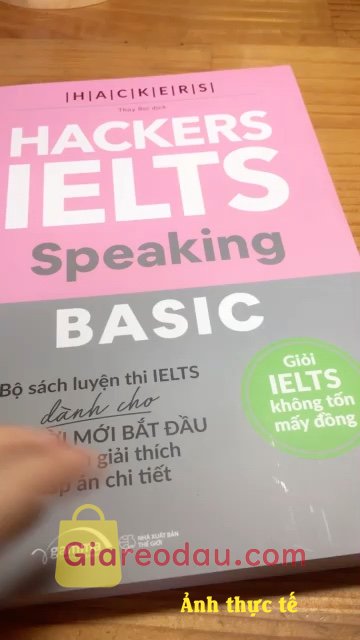 Giảm giá [Mã giảm 30%] Sách Hackers Ielts Basic Speaking. Giao hàng nhanh kinh khủng lun á, mới đặt hqua hnay giao rùi. FAHASA chưa. 