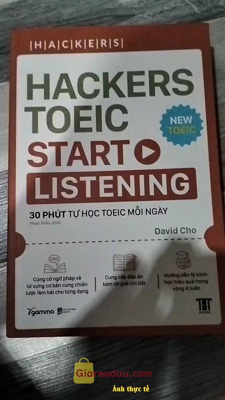 Giảm giá [Mã giảm 25%] Sách Hackers Toeic Start Listening 279k 30 Phút Tự Học Toeic Mỗi Ngày. Shop giao hàng nhanh, shipper giao hàng cũng nhanh. Giá rẻ hơn bìa.. . 