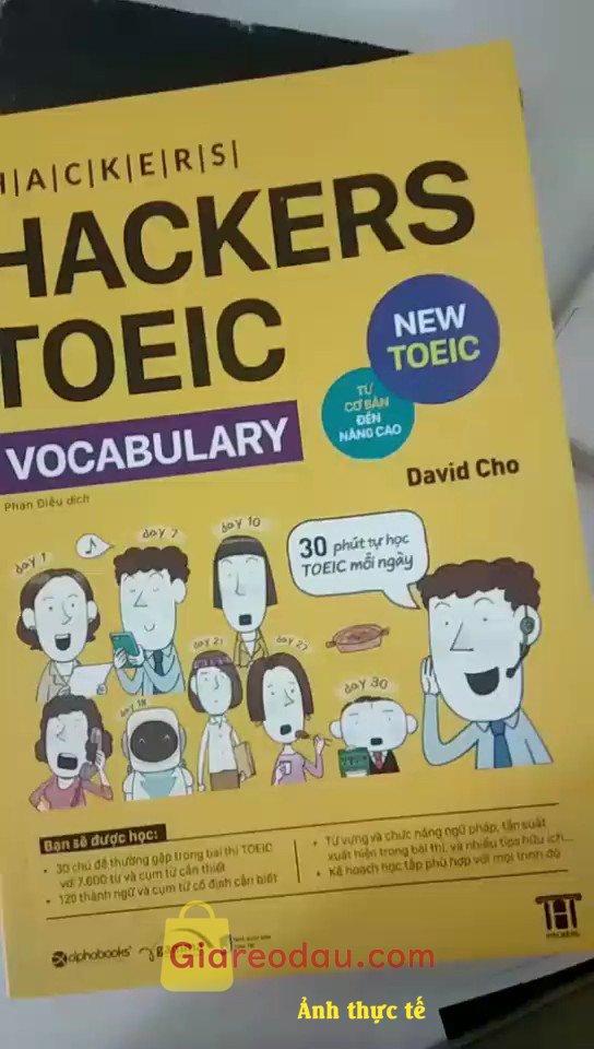 Giảm giá [Mã giảm 25%] Sách: Hackers Toeic Vocabulary Từ Cơ Bản Đến Nâng Cao MỤC TIÊU 400+ (Dòng Sách Toeic Bán Chạy Nhất Hàn Quốc). Sách giao nhanh, nội dung sách hay mong bản thân sẽ tiến bộ. Sẽ ủng. 