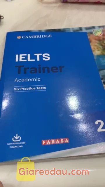 Giảm giá [Mã giảm 5%] Sách IELTS Trainer 2 Academic. Chất lượng giấy rất tốt, dày & ko có lỗi , ko in lem. Bìa màu xanh. 