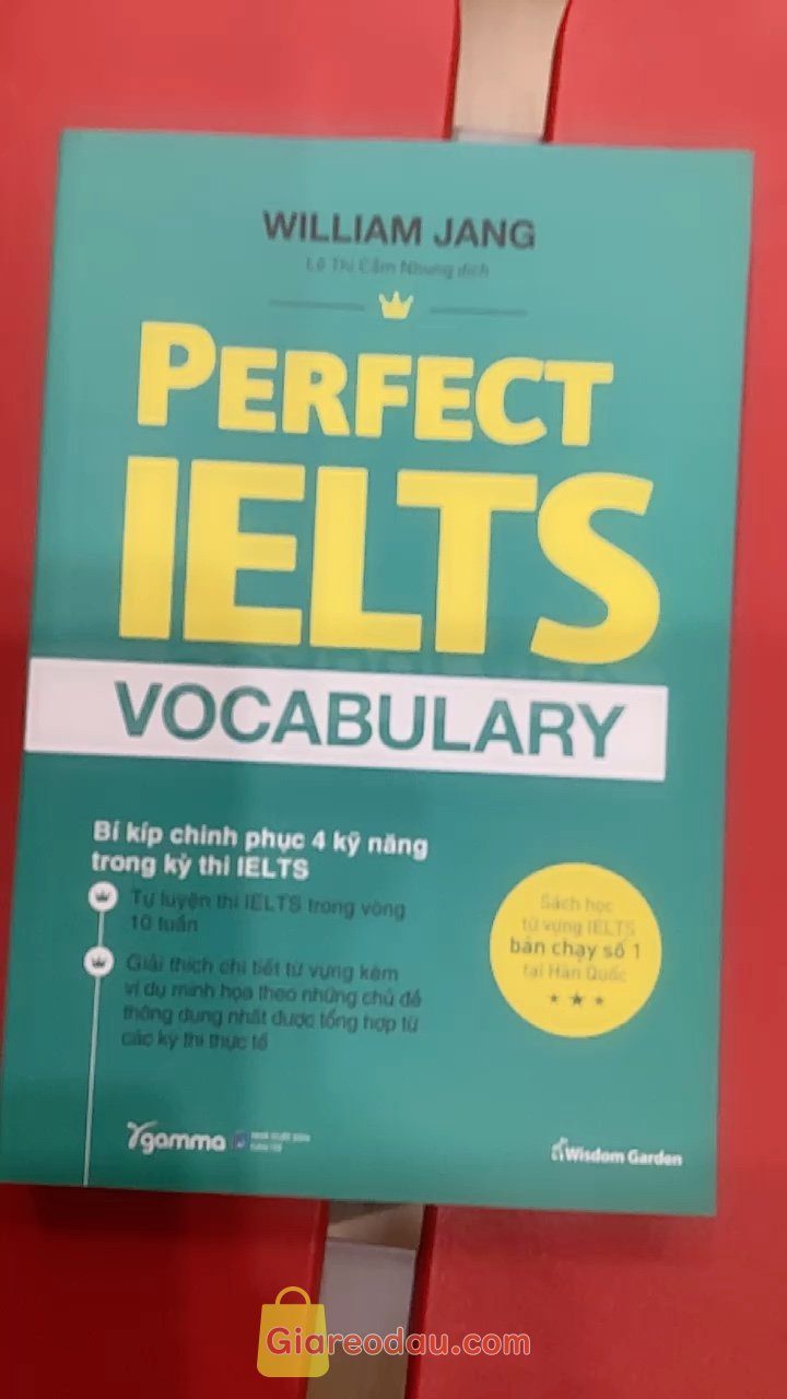Giảm giá [Mã giảm 25%] Sách PERFECT IELTS VOCABULARY - BÍ KÍP CHINH PHỤC 4 KỸ NĂNG TRONG KỲ THI IELTS - William Jang. - Giao hàng nhanh (gần 2 ngày). - Đóng gói cẩn thận. - Giá phải chăng. 