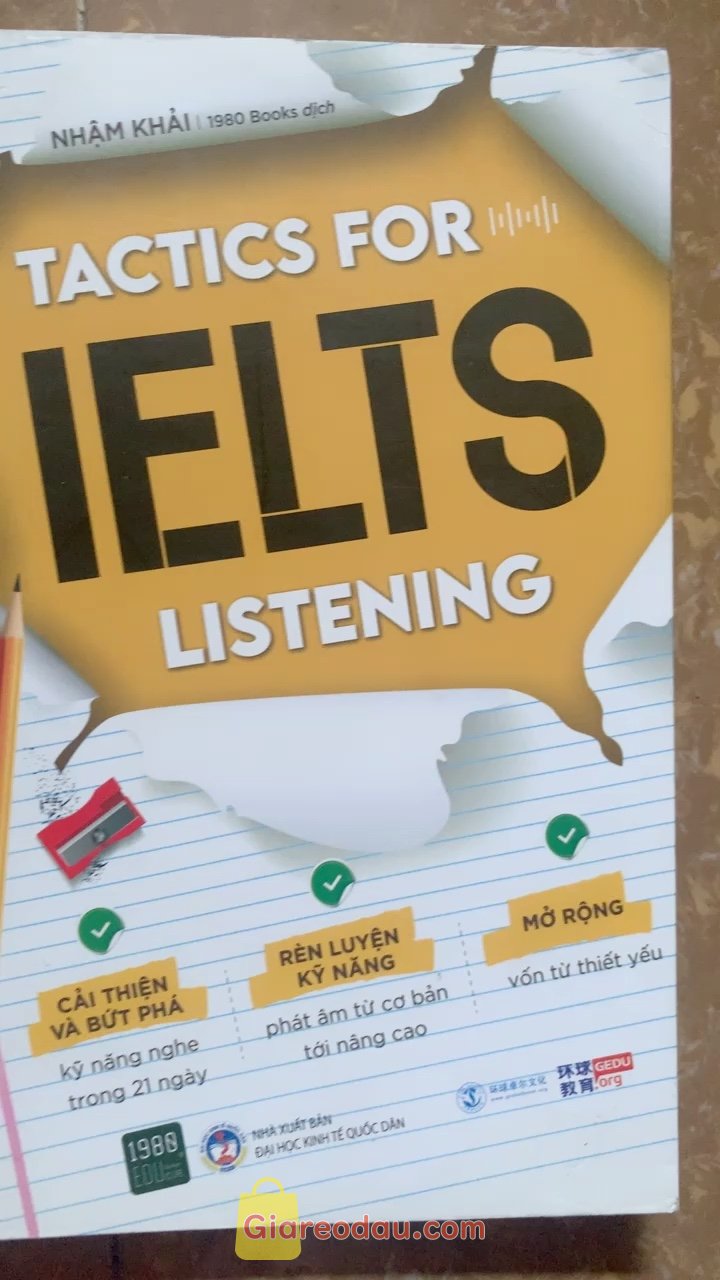 Giảm giá [Mã giảm 27%] Sách Tactics For IELTS Listening 1980books. . 