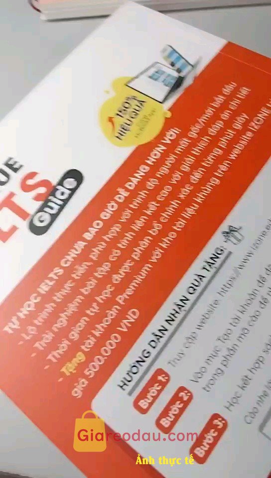 Giảm giá [Mã giảm 28%] Sách The True Ielts Guide Cẩm Nang Hướng Dẫn Tự Học Ielts Chuẩn Cho Người Mới Bắt Đầu. Lần đầu mình mua sách ở đây luôn í, mà trải nghiệm này thì đúng. 