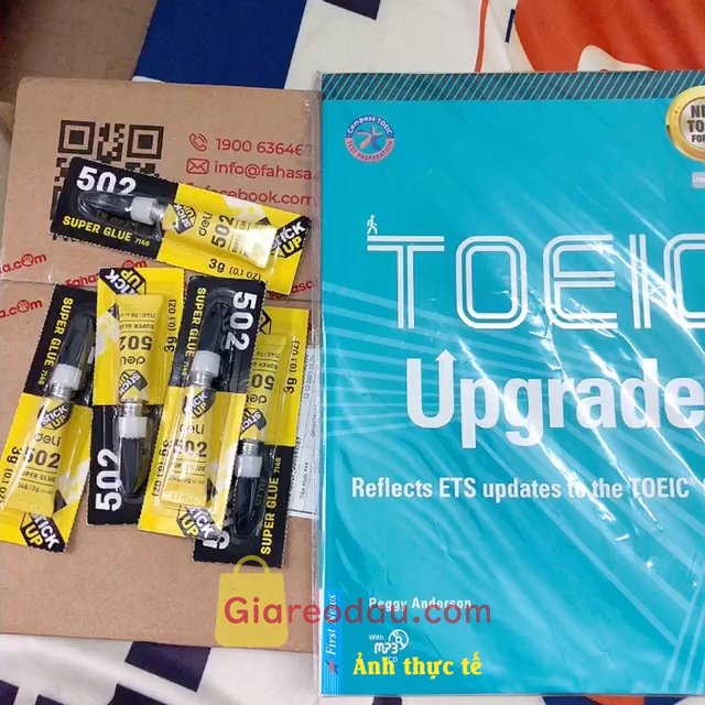 Giảm giá [Mã giảm 22%] Sách Toeic Upgrade (Kèm CD). Giao hàng nhanh gọn, đặt hôm trc sáng hôm sau là có rồi. Gói hàng. 