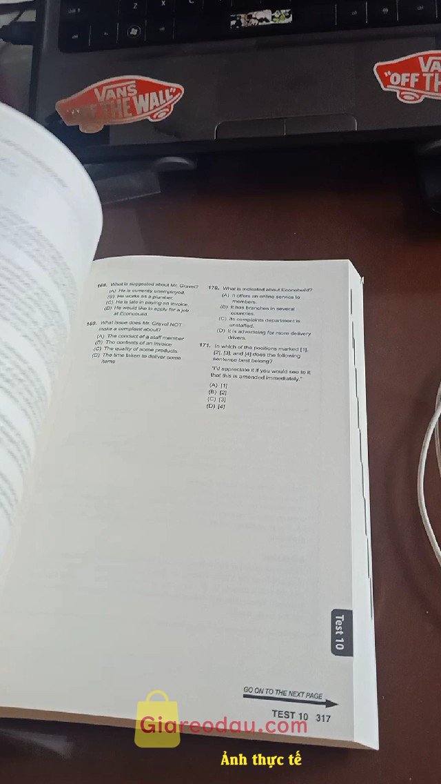 Giảm giá [Mã giảm 25%] Sách YBM Actual Toeic Tests RC 1000 Vol 2. . 