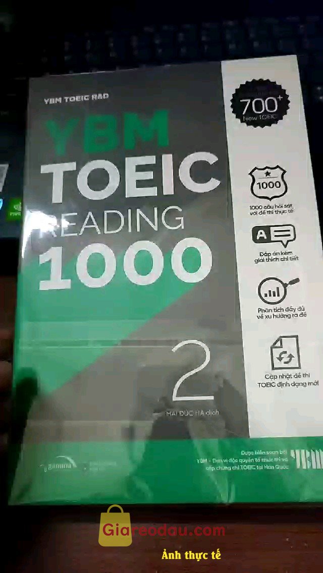 Giảm giá [Mã giảm 25%] Sách YBM Toeic Reading 1000 Vol 2. Mình hiện đang cần luyện thi TOEIC. sách đã cập nhật được dạng. 