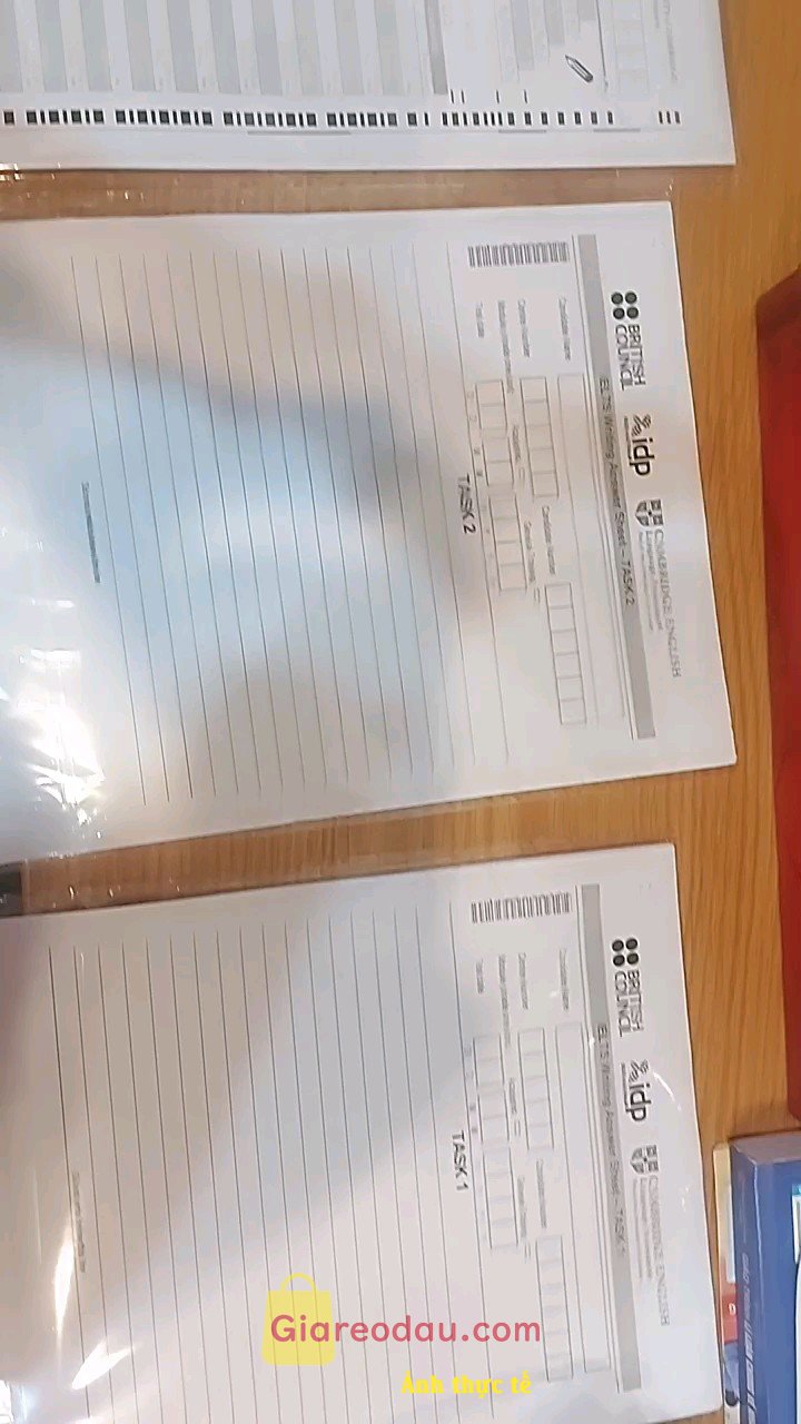 Giảm giá [Mã giảm 43%] [SET 20 TỜ] Phiếu trả lời bài thi IELTS answer-sheet bản chuẩn, Listening, Writing, Reading Phiếu làm bài Giấy thi. Chất lượng giấy ok nha. Lần sau sẽ mua tiếp!!!. Giấy ổn ạ giao. 