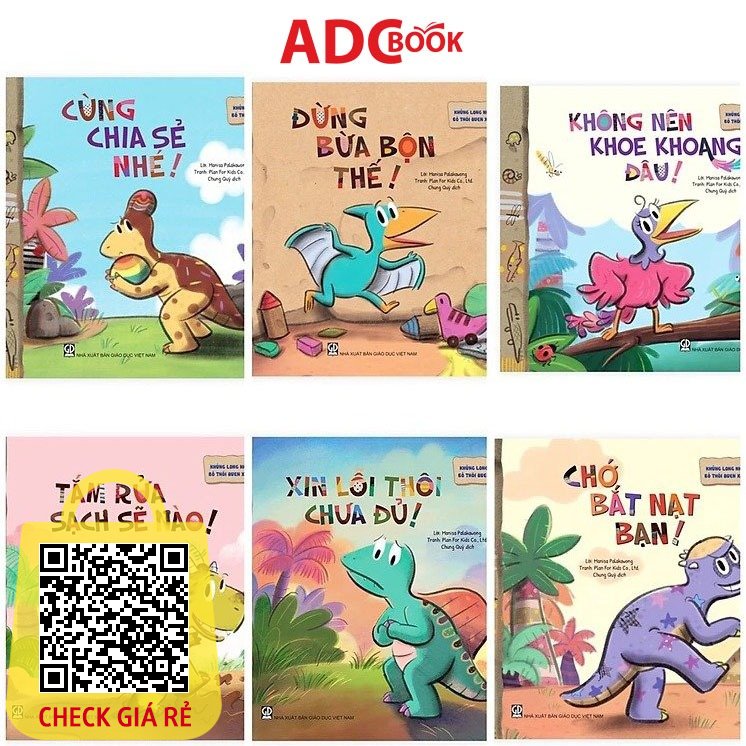 Bộ sách Khủng long nhỏ bỏ thói quen xấu Kỹ năng sống cho bé