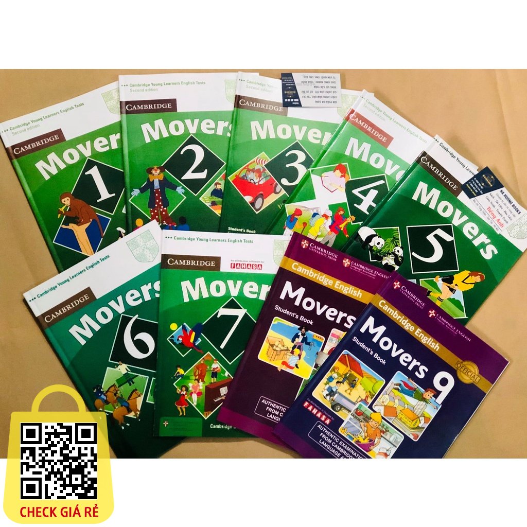 Cambridge English Movers 2017 9 level màu đẹp tặng file mp3