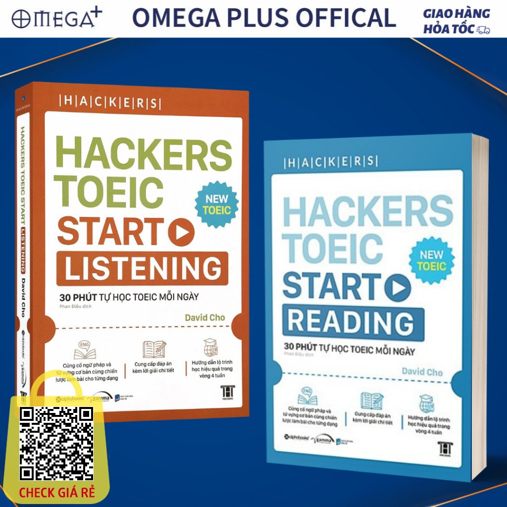 Combo Hackers TOEIC: Hackers Toeic Start Listening + Hackers Toeic Start Reading