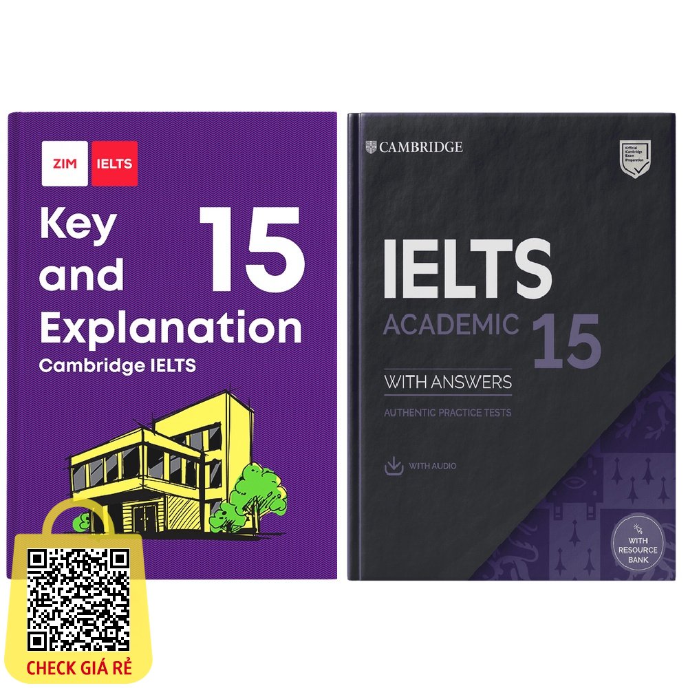 Combo Sach Cambridge IELTS 15 va Giai thich dap an chi tiet