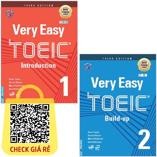 Combo Sach Very Easy Toeic 1 Introduction + Very Easy Toeic 2 Build Up (Bo 2 Cuon)