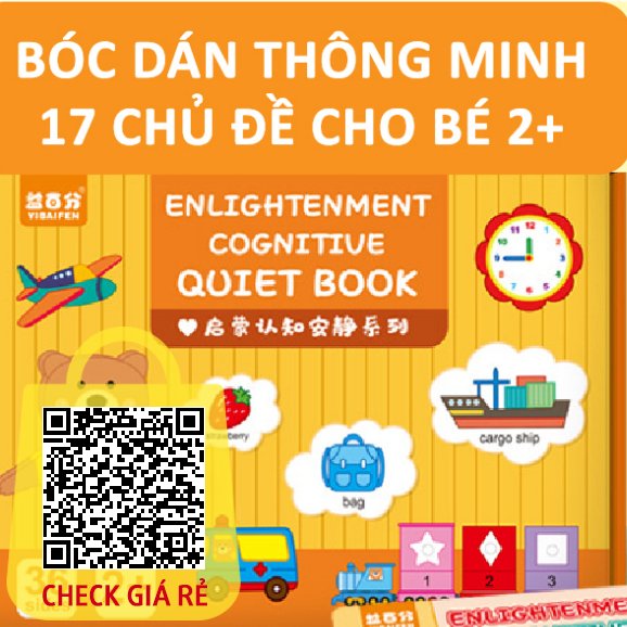 Học liệu bóc dán Montessori 17 chủ đề cuộc sống - Đồ chơi giáo dục cho bé tái sử dụng nhiều lần MINH PHẠM
