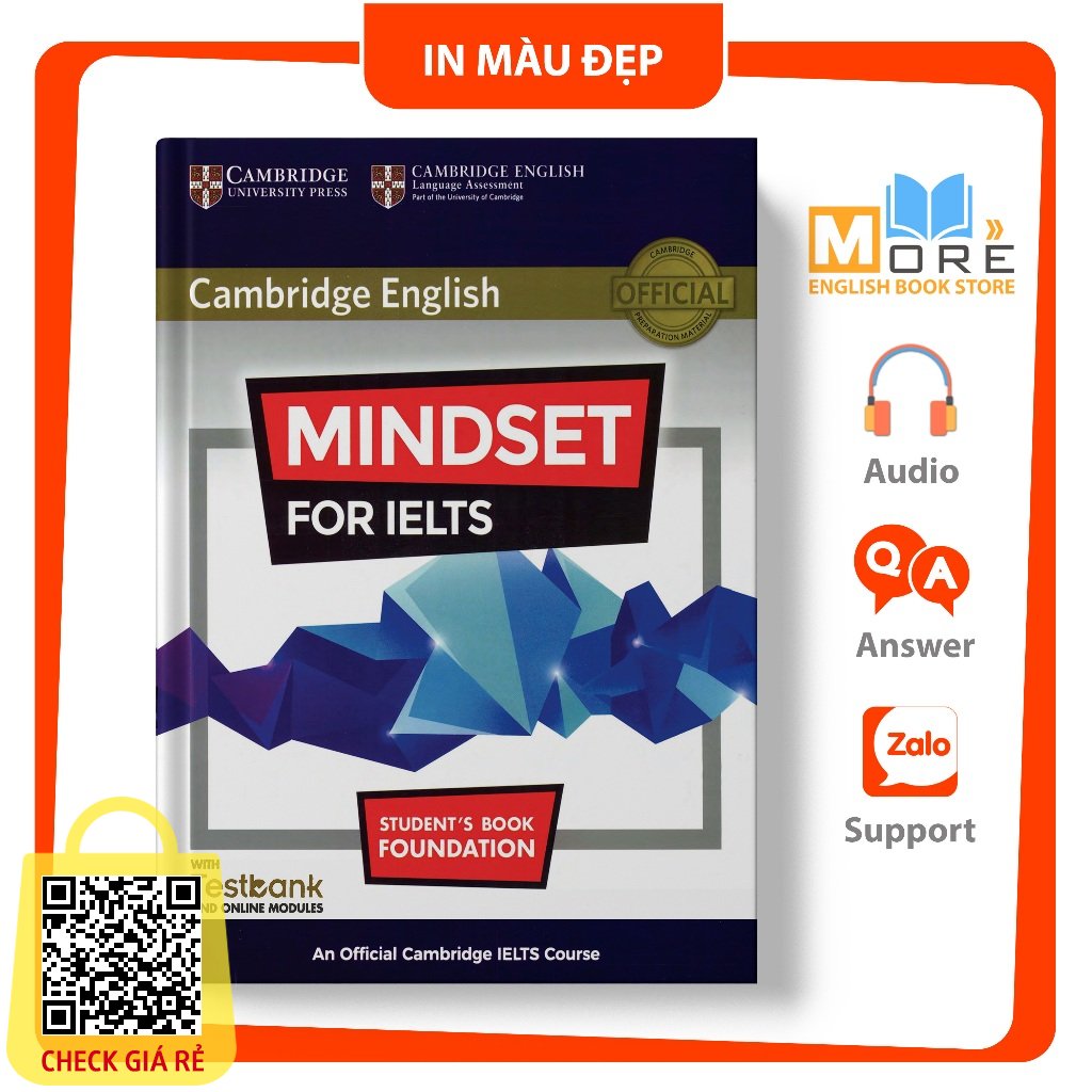 In màu Bộ Mindset for IELTS kèm file nghe, đáp án