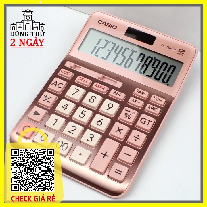 may tinh casio df 120fm jf 120fm chuyen dung cho ke toan va ho kinh doanh bao hanh 7 nam