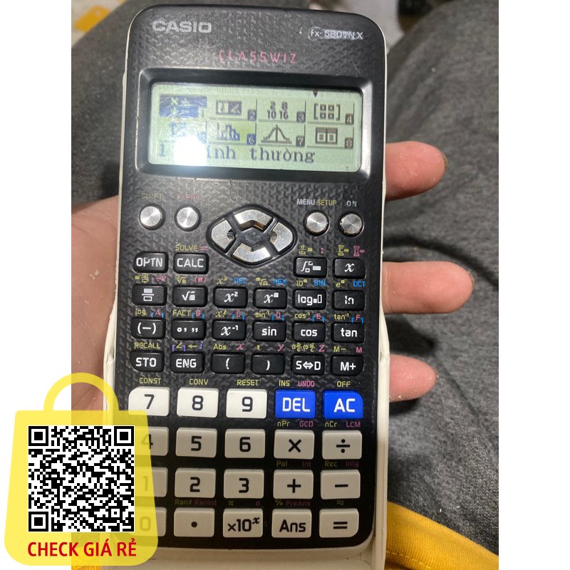 Máy tính casio fx 580 VN X cũ chính hãng, chức năng như mới.