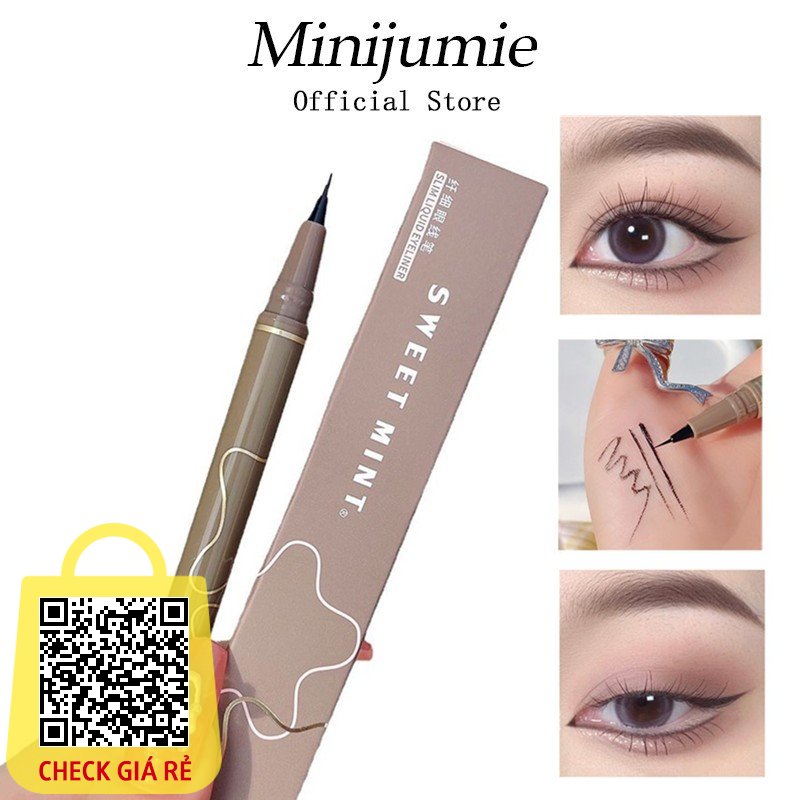 Minijumie Bút kẻ mắt nước Sweet mint lâu trôi bền màu 0.005mm