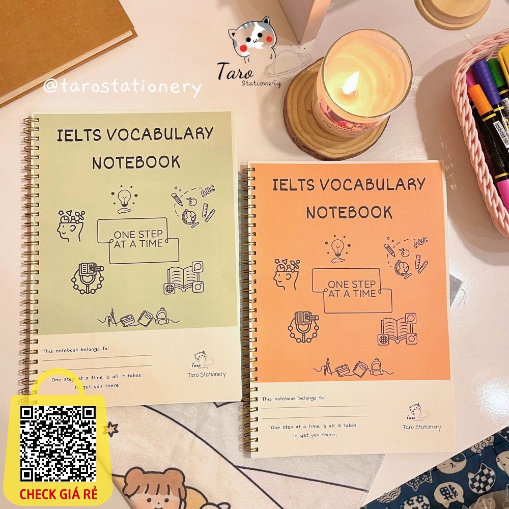 notebook vocabulary so tu vung ielts so lo xo 4 ky nang ielts tieng anh taro stationery