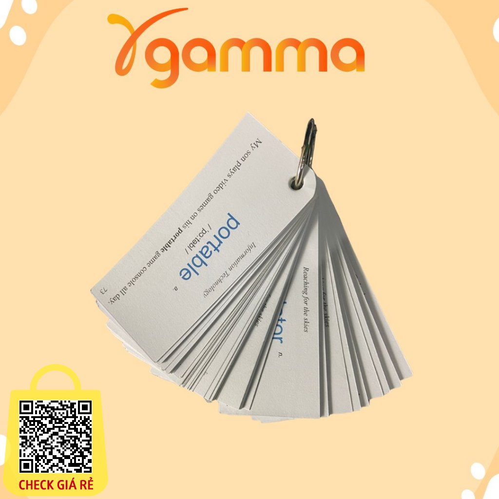 [QUA TANG] 1 Xau Flashcards TOEIC ABC Ghi Nho Tu Moi Voi Tranh Anh (Alpha Books)