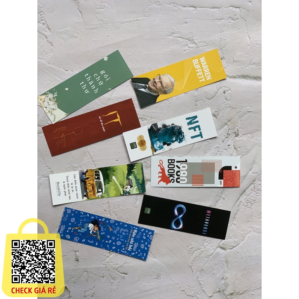 Quà Tặng Bookmark Giấy Cứng Hình Ngẫu Nhiên 1980books