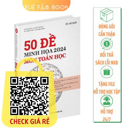 sach 50 de minh hoa 2024 mon toan hoc
