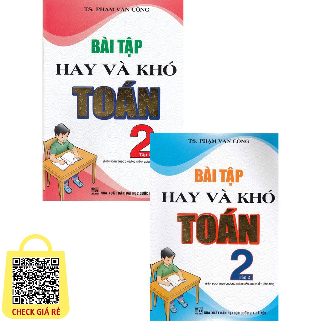 Sách Bài tập hay và khó toán 2 tập 1 + 2 (theo chương trình giáo dục phổ thông mới) (HA)