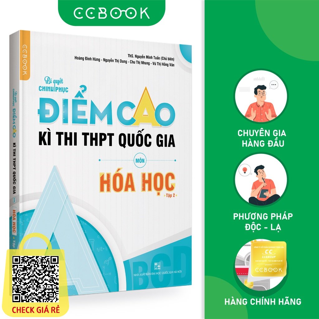 Sách Bí quyết chinh phục điểm cao kì thi THPT Quốc gia môn Hóa học Tập 2 Ôn thi đại học Chính hãng CCbook