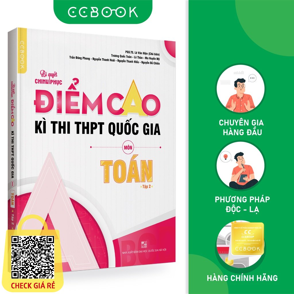 Sách Bí quyết chinh phục điểm cao kì thi THPT Quốc gia môn Toán Tập 2 Ôn thi đại học Chính hãng CCbook