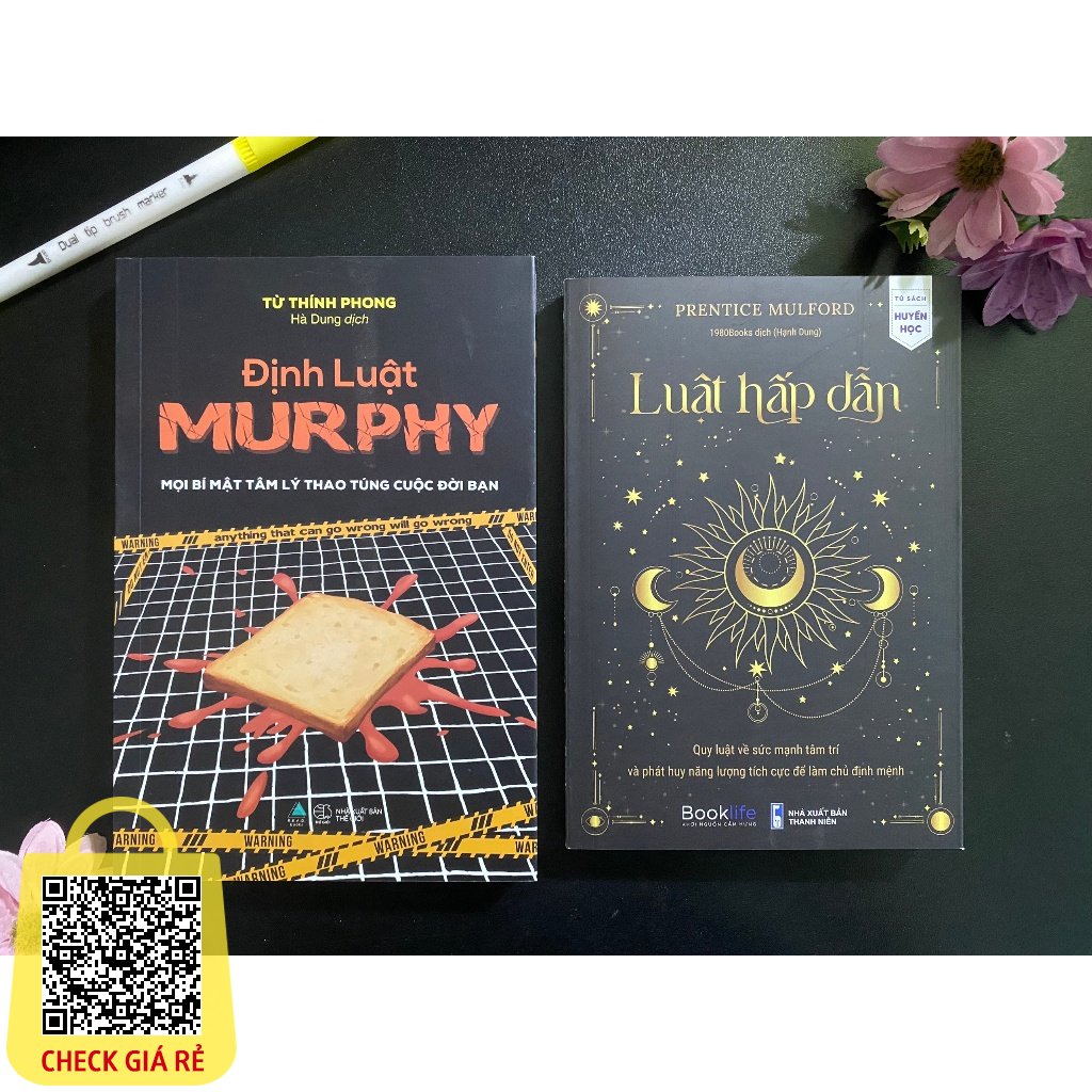 Sách Combo 2 cuốn Định Luật Murphy + Luật Hấp Dẫn Quy Luật Về Sức Mạnh Tâm Trí Và Phát Huy Năng Lượng Tích Cực Để Là