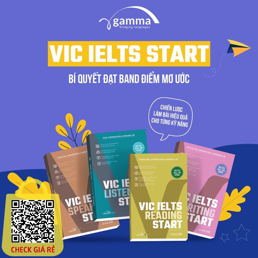 sach combo 4 cuon vic ielts start ielts all in one