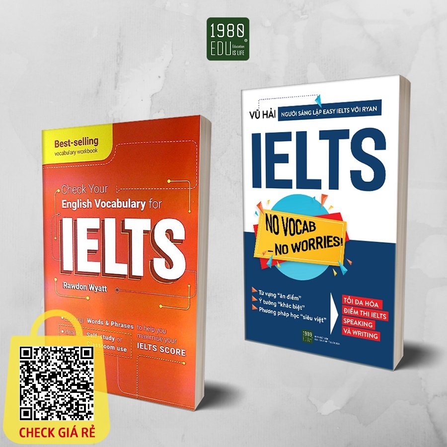 sach combo check your english vocabulary for ielts no vocab no worries 1980books