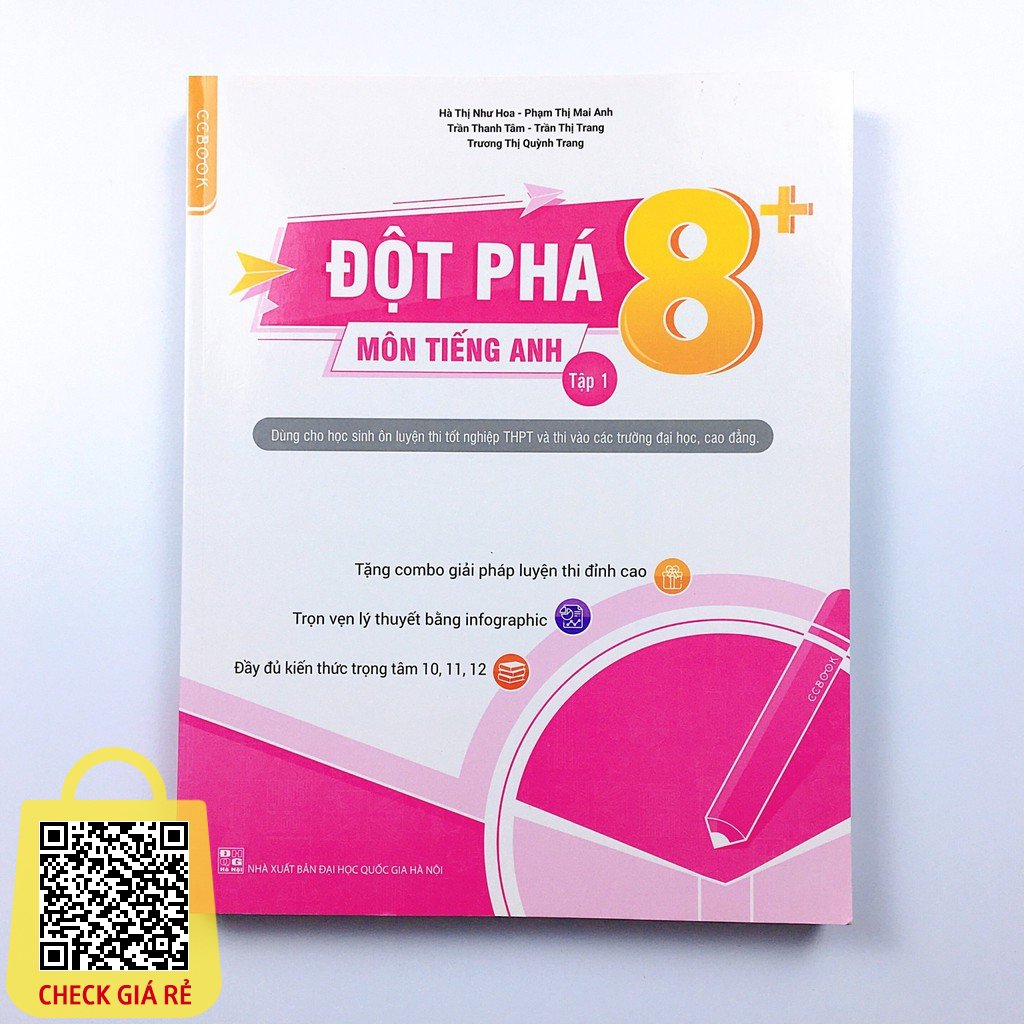 Sách Combo Đột phá 8+ thi THPT Quốc gia môn Toán Văn Anh