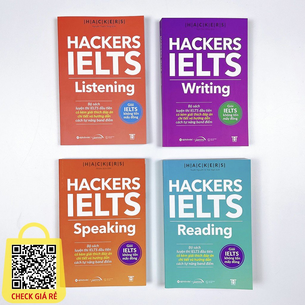 Sách Combo Hacker IELTS (Bộ 4 Cuốn BẢN QUYỀN)