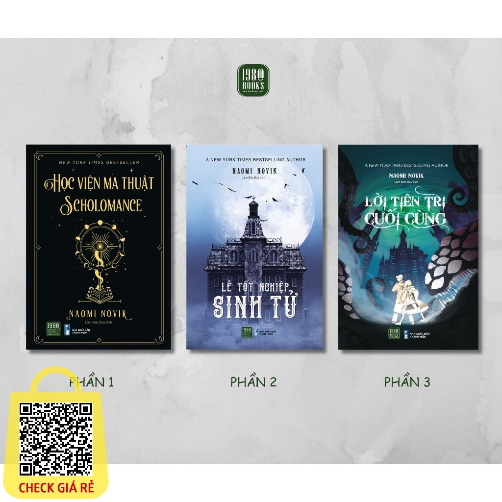 Sách Combo Học viện ma thuật Scholomance + Lễ tốt nghiệp sinh tử + Lời Tiên Tri Cuối Cùng