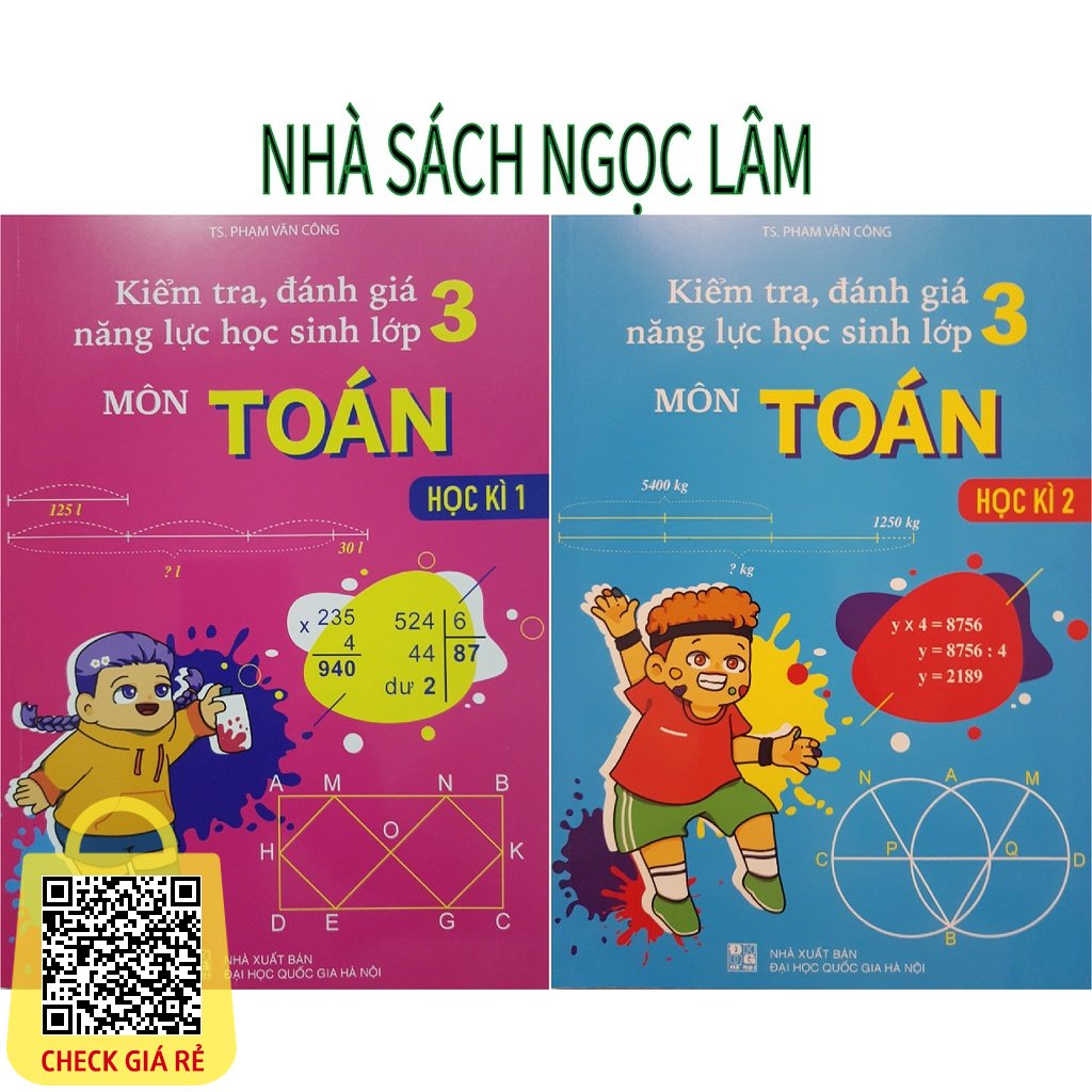 Sách Combo Kiểm tra, đánh giá năng lực học sinh lớp 3 môn Toán