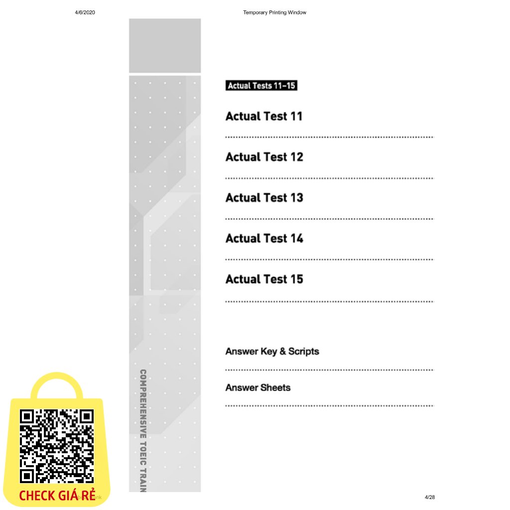 Sach Comprehensive Toeic Training 1000 Practice Test Items (Vol 3) Kem CD