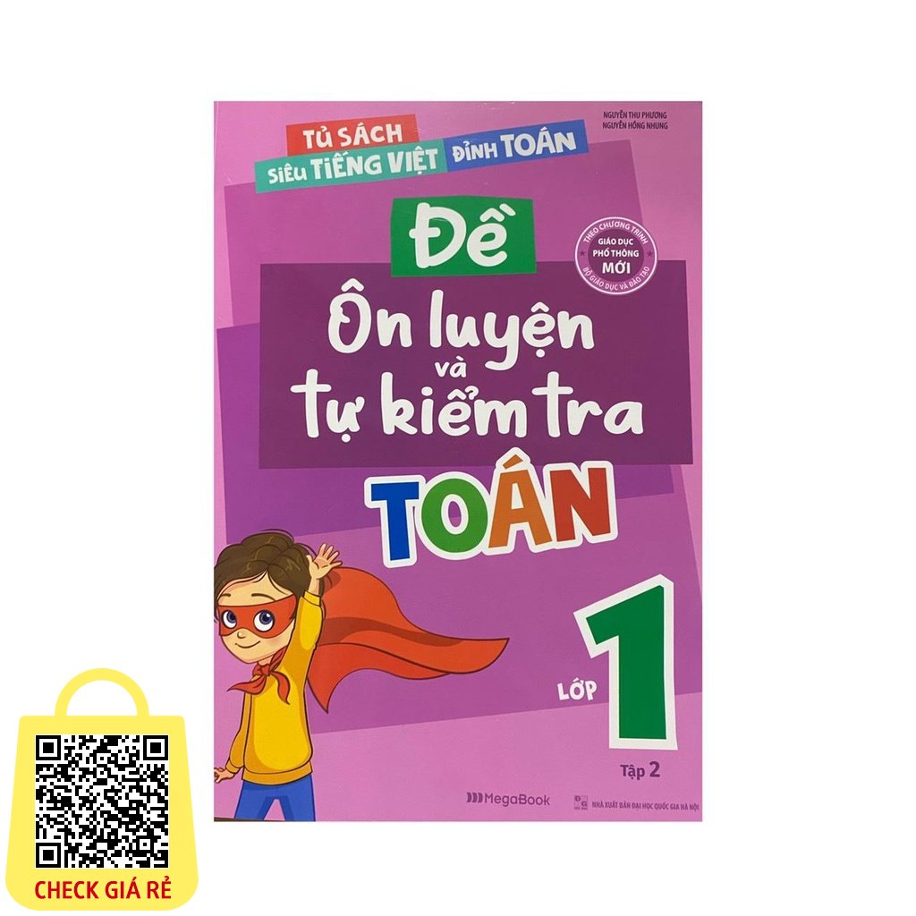 Sách Đề ôn luyện và tự kiếm tra Toán lớp 1 tập 2 (Megabook)