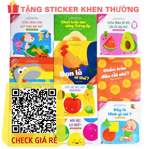 Sách Ehon Song Ngữ Cho Bé 0 3 Tuổi Song Ngữ Anh Việt Có File Nghe Đọc Quét QR Bộ 10 Cuốn