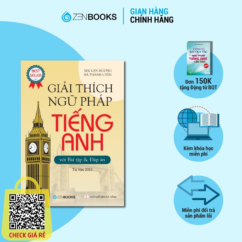 Sách Giải Thích Ngữ Pháp Tiếng Anh Mai Lan Hương (Tái Bản 2023)