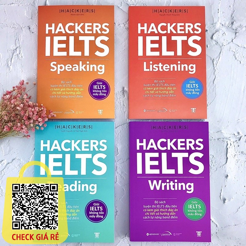 sach hacker ielts combo tron bo 4 cuon hackers ielts listening reading speaking writing