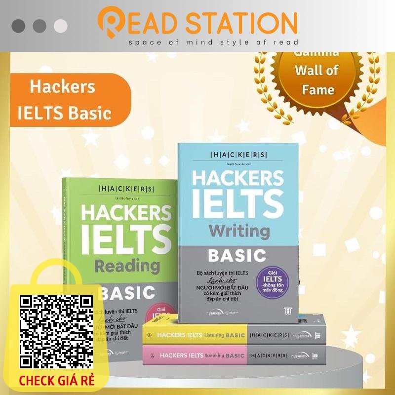 sach hackers ielts basic listening reading speaking writing combo le bo 4 cuon