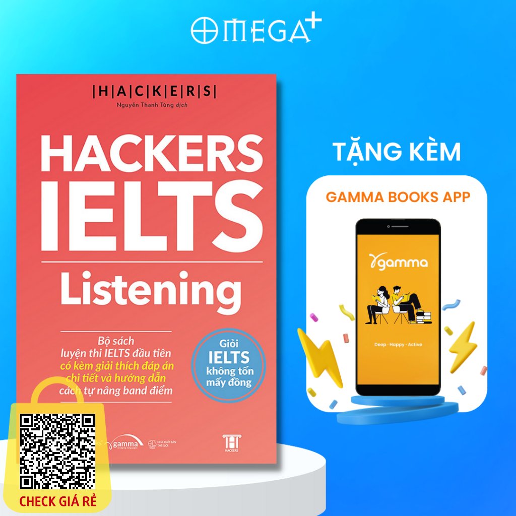 Sách: Hackers IELTS Listening (Kèm Giải Thích Đáp Án Chi Tiết Và Hướng Dẫn Tự Nâng Band Điểm)