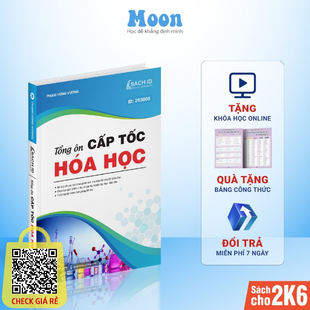 Sách ID Tổng ôn Cấp tốc môn Hóa học ôn luyện thi THPTQG 2023
