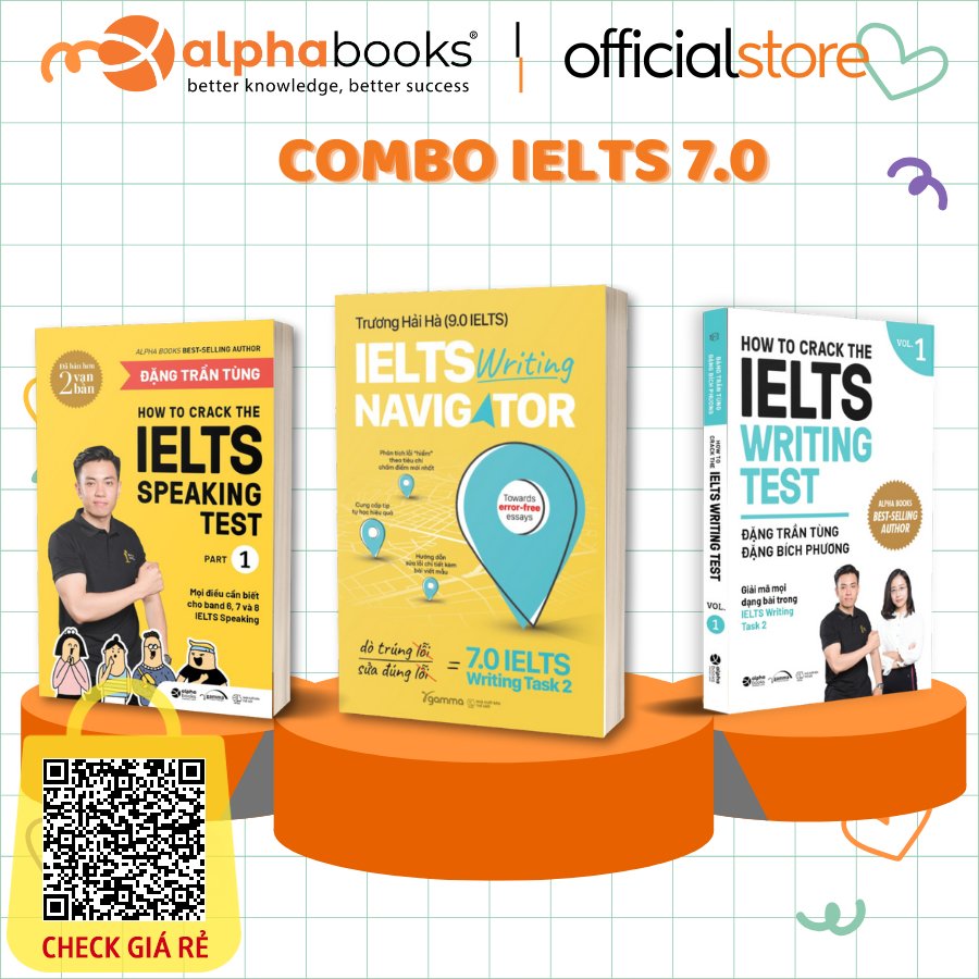 sach le combo chinh phuc ielts cua dang tran tung truong hai ha 9 0 ielts writing navigator how to crack the ielts