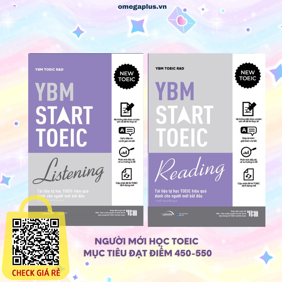 Sach Le/Combo YBM TOEIC Start Reading + YBM TOEIC Start Listening