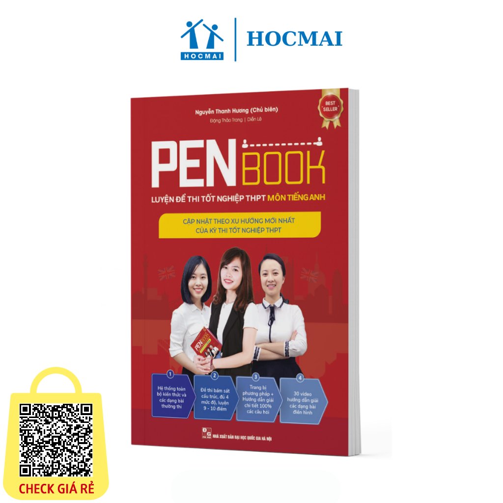 Sách lớp 12 PENBOOK môn Tiếng Anh -Luyện đề thi tốt nghiệp THPT theo xu hướng mới nhất dành cho 2k6 (Bản thi năm 2024)